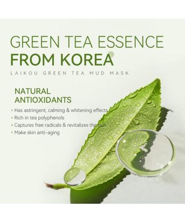 AKARY Green Tea Clay Mask - Organic Hydrating Mud Mask for Deep Cleansing & Blackhead Removal - Buy Online on GoSupps.com