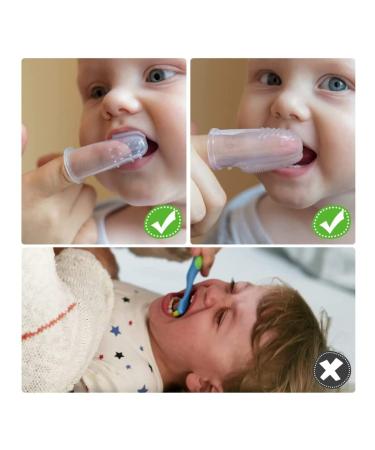 Luliyldj Silicone Finger Toothbrush for Babies 0-24 Months | Gentle Oral Care & Gums Support | Includes Storage Box - Buy Online on GoSupps.com