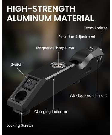 Votatu M4L-R Red Laser Sight for M-Lok Rails | Compact Tactical Rifle Red Dot with Strobe Function | Magnetic Rechargeable - Buy Online on GoSupps.com
