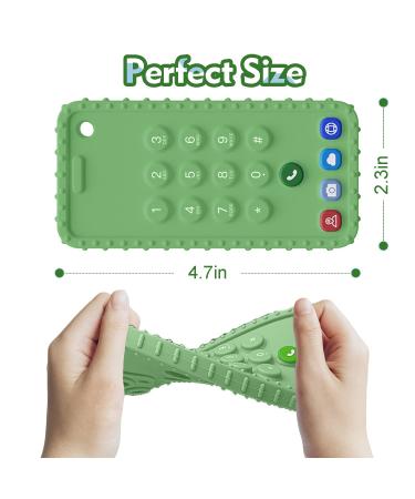 Silicone Cellphone Teether Toys for Babies 3-12 Months - Sore Gums Relief & Sensory Toy - BPA Free (2 Pack) - Buy Online on GoSupps.com