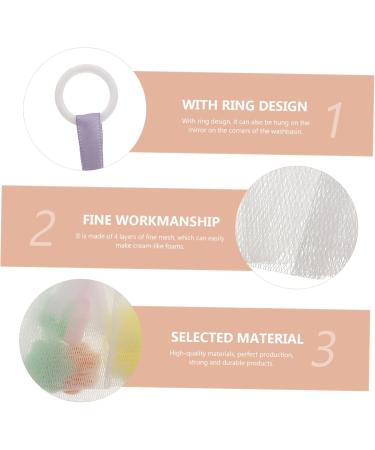 WOONEKY Shower Net Bath Soap Soap Foam Shower Foaming Net Soap Net Nylon - Buy Online on GoSupps.com