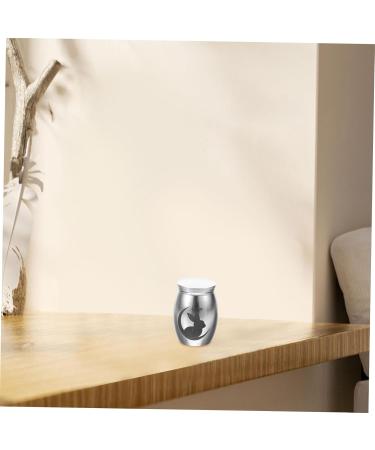 HANABASS Rabbit Urn Bunny Small Pet Urn Urns Urn for Ashes Parrot Urn Keepsake Urn Dog Urn Stainless Steel 2.50X1.50X1.50CM Silver - Buy Online on GoSupps.com