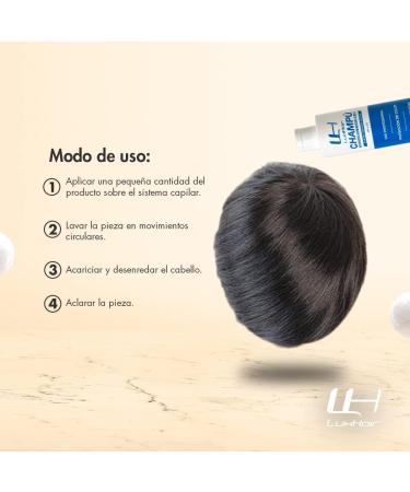 LuxHair Shampoo and Conditioner for Natural and Synthetic Hair. Color Protector for Natural Hair or Hairpieces (Brown and Black) | 250 ml | - Buy Online on GoSupps.com