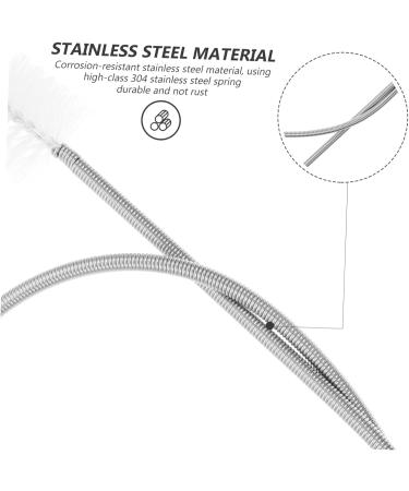 Healifty 2pcs Hose Brush Straw Cleaner Brush Drainage Cleaner Brush Tube Hose Cleaning Brush Flexible Spring Silverx2pcs 60X0.2X0.2CMx2pcs - Buy Online on GoSupps.com