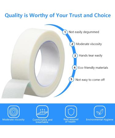 6 Rolls Micropore Surgical Tape 1.25cm x 9m - Adhesive Medical Tape for First Aid, Bandages, Eyelash Extensions | Breathable Microporous Tape - Buy Online on GoSupps.com