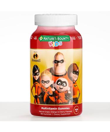 Nature's Bounty Disney and Pixar The Incredibles Kids Gummy Multi Vitamin 180 Gummies