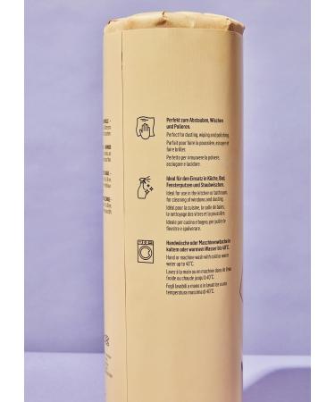 KoRo Reusable Kitchen Roll - Soft Bamboo Cloths | Plastic-Free Sustainable & Washable Alternative - Buy Online on GoSupps.com