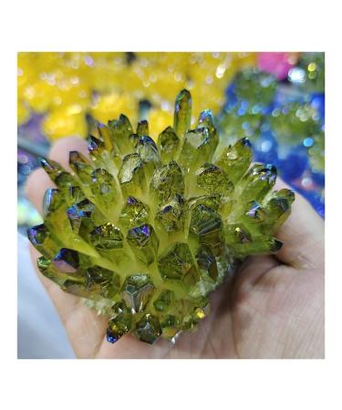 Natural Crystal Electroplate Cluster Stone RawCrystals Rock Specimen Home Decor Gifts Room Decoration Full of Texture