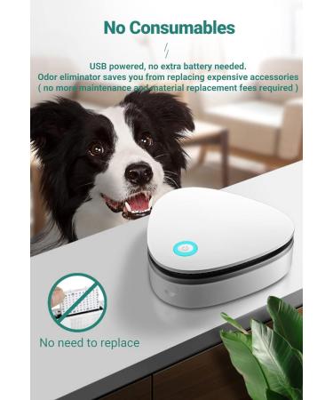 MKNZOME Cat Litter Deodorizer Smart Pet Smell Eliminator 99% Deodorization USB Powered 4-Day Battery Life Mini Pet Air Purifier to Purify Odor from Cat Litter Box Restroom Wardrobe & Small Area 011 - Buy Online on GoSupps.com