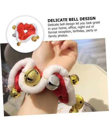 minkissy 1pc Christmas Hair Tie Holiday Scrunchies Holiday Hair Ties Xmas Scrunchies with Bell Xmas Hair Ropes Hair Accessory for Women Hair Accessories Child Printing Decorate Coral Fleece - Buy Online on GoSupps.com