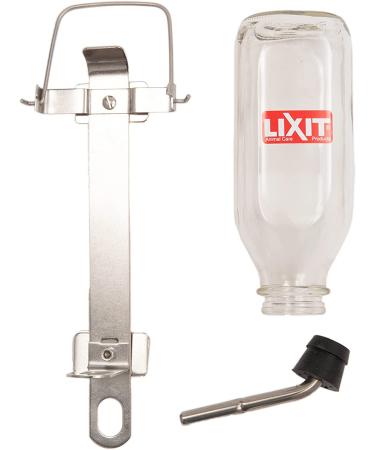 Lixit Heavy Duty Deluxe Glass Water Bottle - 32 oz for Birds, Dogs, Small Animals - Buy Online on GoSupps.com