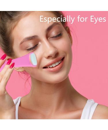 Ice Roller for Face & Eye Puffiness Relief | Reduce Pain Migraine & Wrinkles | Facial Skincare Tool for Women & Men - 2.5 x 7 Pink - Buy Online on GoSupps.com