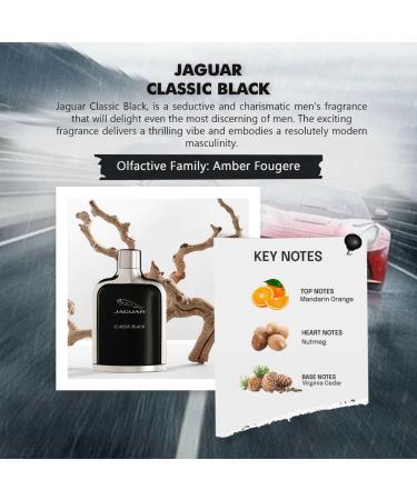 Jaguar Eau de Toilette Spray for Men Black 3.4 Ounce 3.4 Fl Oz (Pack of 1) - Buy Online on GoSupps.com