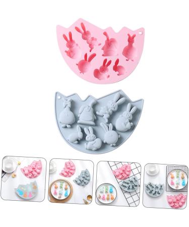 Alipis 2pcs Rabbit Baking Mold Lollipop Mold Pudding Crystal Silicone Cake Mold Fried Baking Supplies - Buy Online on GoSupps.com