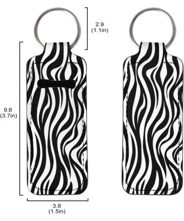 COEQINE Chapstick Clip-on Keychain for Women and Girls Zebra Print - Buy Online on GoSupps.com