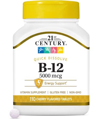 21st Century B-12 5000 mcg Tablets Sublingual - 110 Tablets
