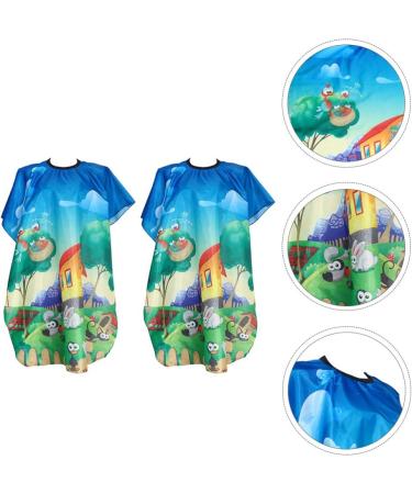 Healifty Hair Dye Shampoo 2pcs Children Kids Cutting Capes Professional Salon Shop for Barber Waterproof Home Haircut Hair - Buy Online on GoSupps.com
