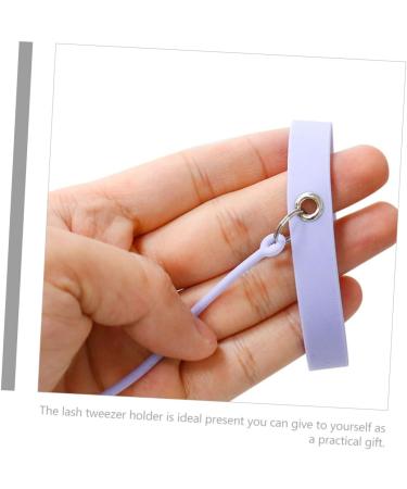 BELLIFFY Tweezers Silicone Bracelet Lash Tweezers Bracelet Lash Tweezer Wristband Professional Tweezers Useful Lash Tweezer Makeup Lash Applicator Pro Tools Eyelash Tools Purple - Buy Online on GoSupps.com