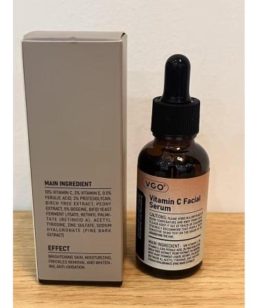VGO Vitamin C & E Facial Serum - 30ml | Brightening Anti-Aging Skincare | International Shipping Available - Buy Online on GoSupps.com