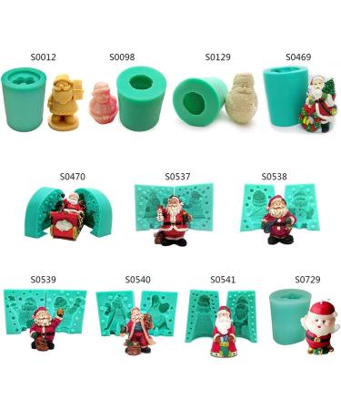 Christmas Silicone Candle Mold Santa Claus 3D Soap Mold Aroma Candle Plaster Mold Chocolate Mold Christmas Home Decor Santa Mold Silicone Chocolate Soap 3d S0098 - Buy Online on GoSupps.com