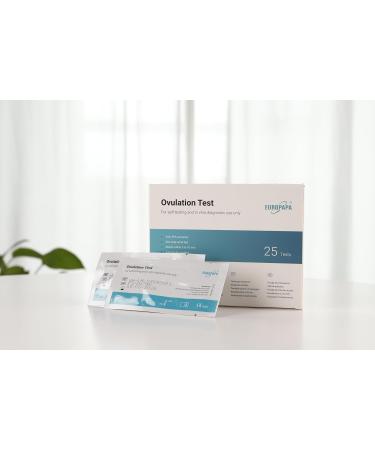 EUROPAPA 25 Pieces Ovulation Test - Fertility Test for Women with 25 mIU/mL Sensitivity - Accurate Results for Optimizing Ovulation - Buy Online on GoSupps.com