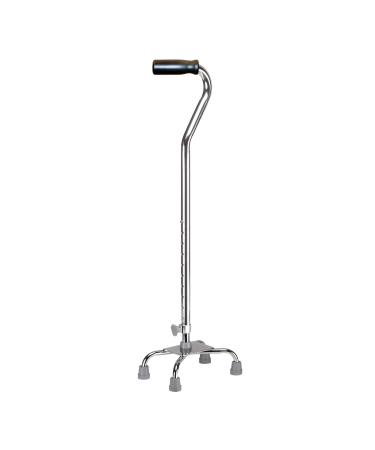 Drive Medical (A) Quad Cane Small Base Chrome W/Foam Grip