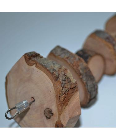 Natural Organic Apple Wood Chew Toys - 2 Pack for Small Animals | Bunny, Chinchilla, Guinea Pigs, Hamsters | Teeth Grinding Snacks - Buy Online on GoSupps.com