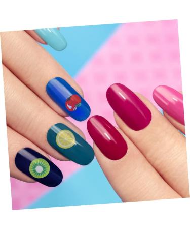 FRCOLOR 7200 Pieces 12 Fruit Slime Cut Nail Accessories Elegant False Nails Nail Decals with Flowers Nails Fruit Fruit Slices Manicure Decorate Appliques Nail Splitters - Buy Online on GoSupps.com