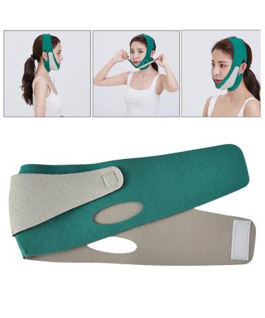 Buy Thin Face Mask Slimming Facial Double Skin Bandage Belt - Green | Worldwide Shipping - Buy Online on GoSupps.com