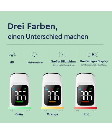 Buy Contactless Infrared Thermometer for Babies Children & Adults | High Accuracy Fever Alarm & LED Display - Buy Online on GoSupps.com