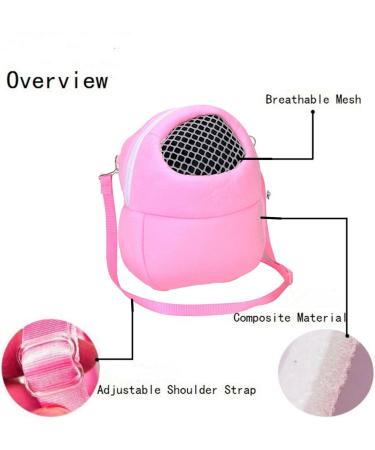 Hamster Backpack Carrier | Three Size Pet Dog Carrier Bags Pink Green Blue Portable Bag Hedgehog Hamster Breathable Shoulder Bags Uwariloy Large Pink - Buy Online on GoSupps.com