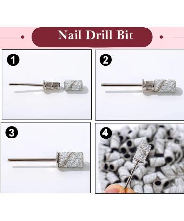 Litensh 210PCS Nail Sanding Bands for Nail Drill Manicure Set with Box Pedicure Nail Files Heads - 80/120/180 Grit Sanding Tape + 3/32 inch Nail Drill Bit - Complete 210PCS Set - Buy Online on GoSupps.com
