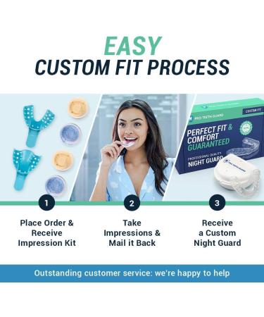 Custom Dental Night Guard for Teeth Grinding | Pro Teeth Guard | Adult-Female Size | 110% Money Back Guarantee - Buy Online on GoSupps.com