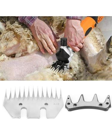 Sonk Professional Stainless Steel Sheep Shears - Universal Electric Wool Cutter Replacement Blades for Alpacas & Goats | 9/13 Teeth Straight & Curved Blade Options - Buy Online on GoSupps.com