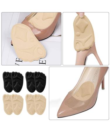 Uonlytech 4 Pairs Gel High Heel Insoles - Orthopedic Forefoot Pads with Arch Support for Ultimate Comfort - Buy Online on GoSupps.com