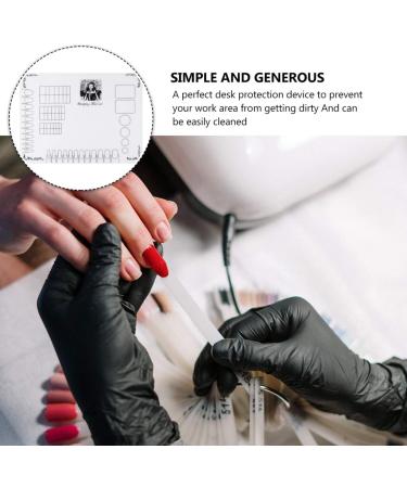FRCOLOR Nail Art Soft Silicone Pad Tool Silicone Mat Painting Kit De Manicura Nail Art Glamour Mat Craft Mat Silicone Exercise Block for Colouring Nails Colouring Work White - Buy Online on GoSupps.com
