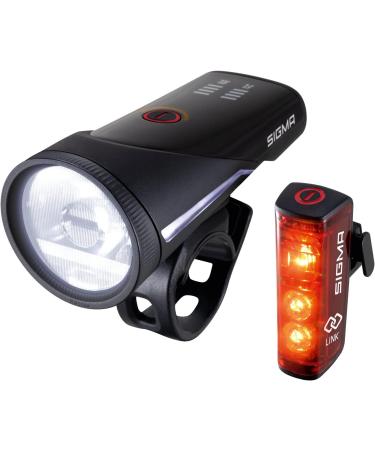 Sigma Sport Aura 100 / Blaze Link Set - Cordless StVZO Approved Front & Back Bicycle Lights for Safe Night Riding - Buy Online on GoSupps.com
