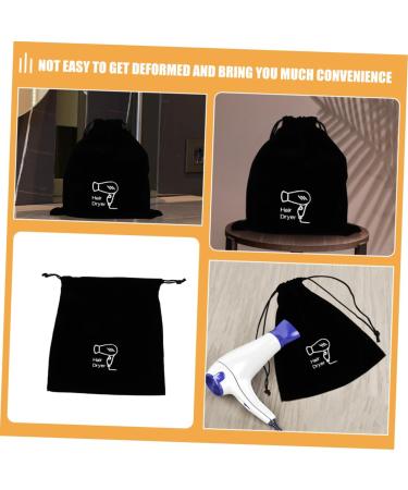 WOFASHPURET 4pcs Flannel Hair Dryer Bag Curling Iron Travel Bag Travel Makeup Bag Hair Dryer Travel Pouch Travel Bag for Hair Styling Tools Hair Dryer Bag for Traveling Hair Dryer Travel Bag 26.00X23.00X0.50CMx4pcs Blackx4pcs - Buy Online on GoSupps.com