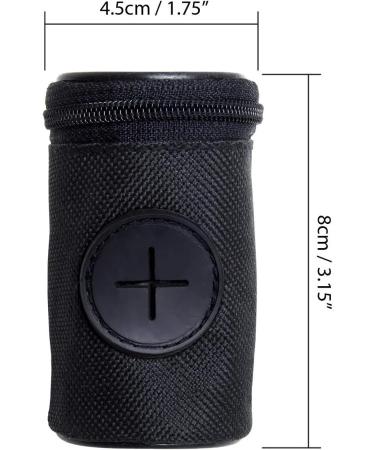 iGadgitz Home U7168 Fabric Dog Waste Bag Dispenser Dog Poo Bag Holder with Carabiner Clip - Black - Buy Online on GoSupps.com