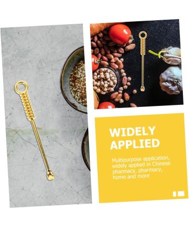 48 pcs Micro Home Power Hanging Teaspoons Scoop Mini Cleaner Screw Exquisite Vintage Keychain Tiny Metal Salt Steel Scoops Teaspoon Practical Delicate Gold Scooper Tableware Spoons (Color : Golden  - Buy Online on GoSupps.com