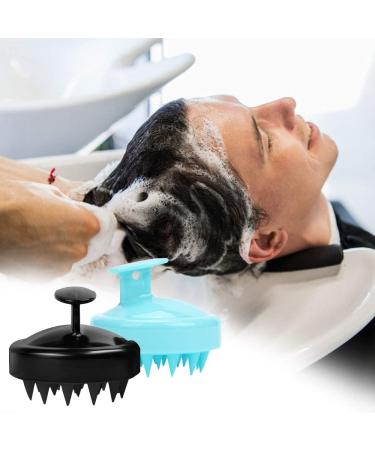 Sourcetone Scalp Massager Set - 2-Piece Shampoo Brush & Hand Massage Brush for Deep Relaxation & Hair Stimulation - Green & Black - Buy Online on GoSupps.com