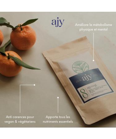 AJY VEG Vegan Multivitamins | Vitamin B12 D3 B6 B2 B9 | Anti Deficiency & Fatigue | 60 Capsules 2 Months - Buy Online on GoSupps.com