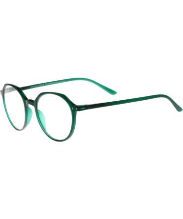 Round Reading Glasses for Men & Women - Lightweight XL Plastic Frame in Red Green & Black - All Diopters Available - Buy Online on GoSupps.com