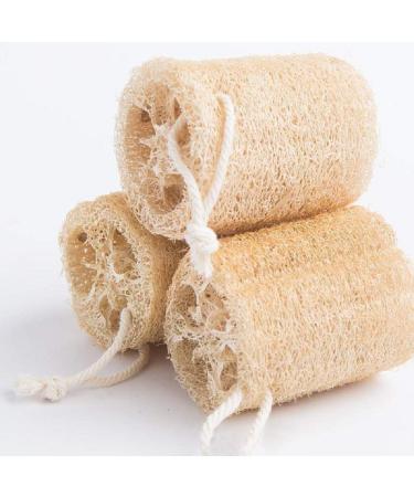 Bathing Loofah  Exfoliating Loofah  Body Scrub  Exfoliating  and Smoothing the Skin  4-inch Loofah Exfoliating Body Sponge Scrubber  Natural and Environmentally Friendly