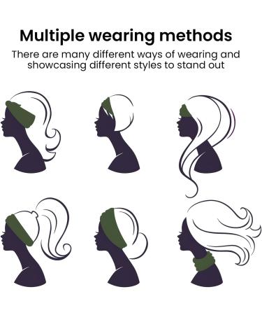 Hair Bands for Women Elastic Headbands Head Bands for Women's Hair Stretchy Headband Soft Head Scarf Bandana Headscarf Hairbands Accessories for women Sports Yoga Exercise Running - Buy Online on GoSupps.com