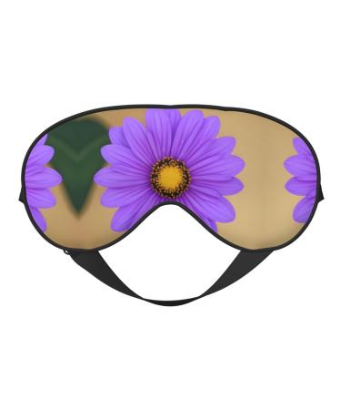 Purple Flower Sleep Mask-Adjustable Breathable Fashionable Eye Mask for A Comfortable Sleep Experience