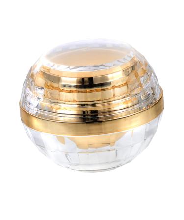 Cream Bottle Lotion Terrarium Lip Tint Lip Balm Shampoo Bottle Cream Sub Jar Mini Bead Jar Clear Container with Lid Mini Cream Black Travel Multipurpose Oil Seed Pp Inner Cover 7.1X6X6CM Golden