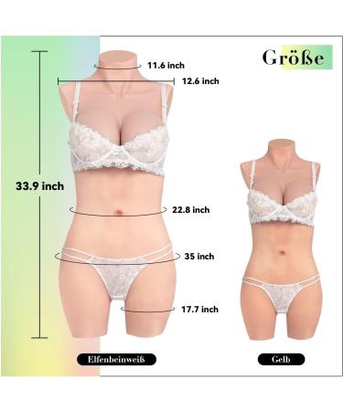 Realistic Silicone Breast Forms for Crossdressers | CYOMI D Cup Bodysuit Catheter Included - International Shipping - Buy Online on GoSupps.com