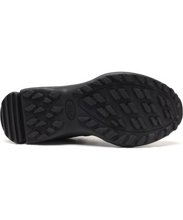Grand Attack Men's Waterproof Hiking Shoes - Wide Toe Box, Strong Grip & Durable | Size 8-13 (10.5) | Black - Buy Online on GoSupps.com