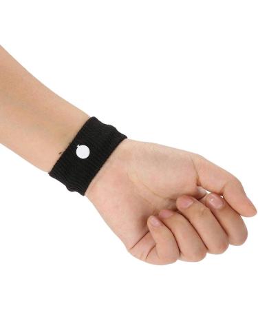 Anti-Nausea Wristbands for Travel | Spandex Sickness Bands - Sea Car Flying Relief (Black - Buy Online on GoSupps.com
